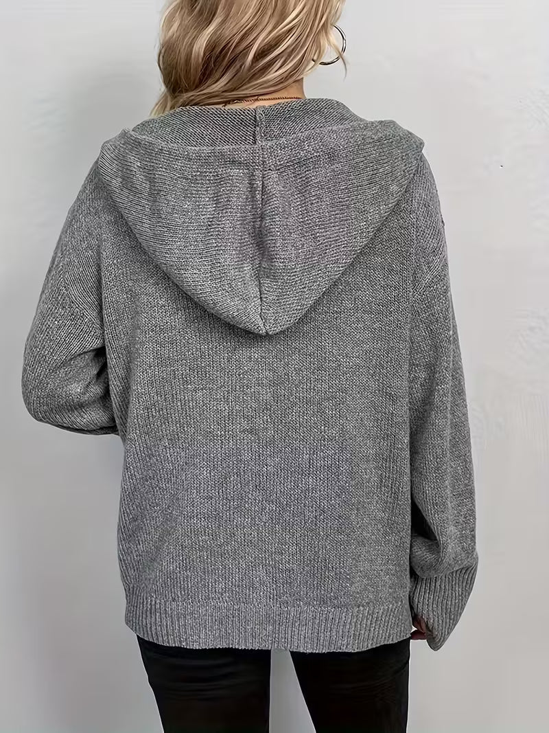 Karalina™ | Cable Knit Button-Front Cardigan