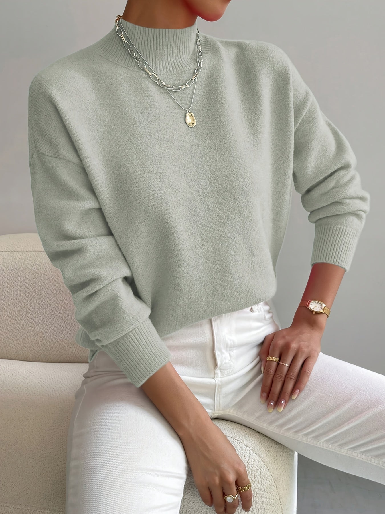 Windsor | Classic High-Collar Sweater
