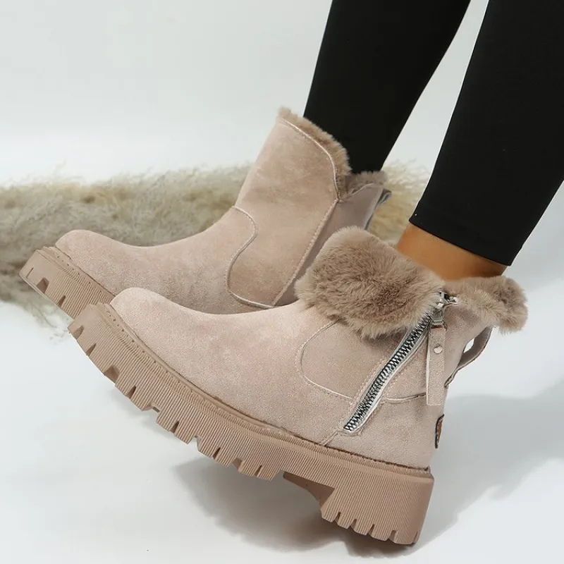Luisaa | Winter Boots with Side Zipper