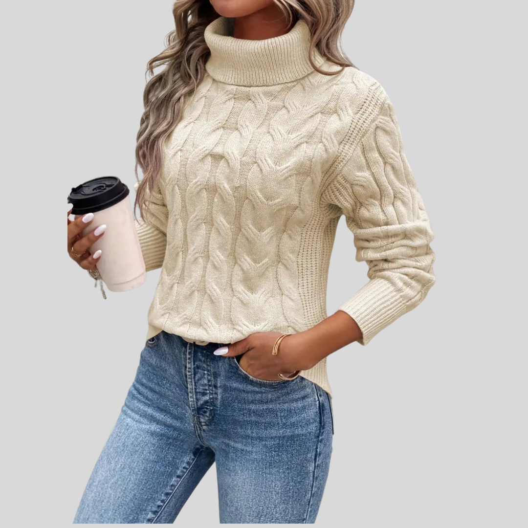 Cristina | Handcrafted Turtleneck Sweater