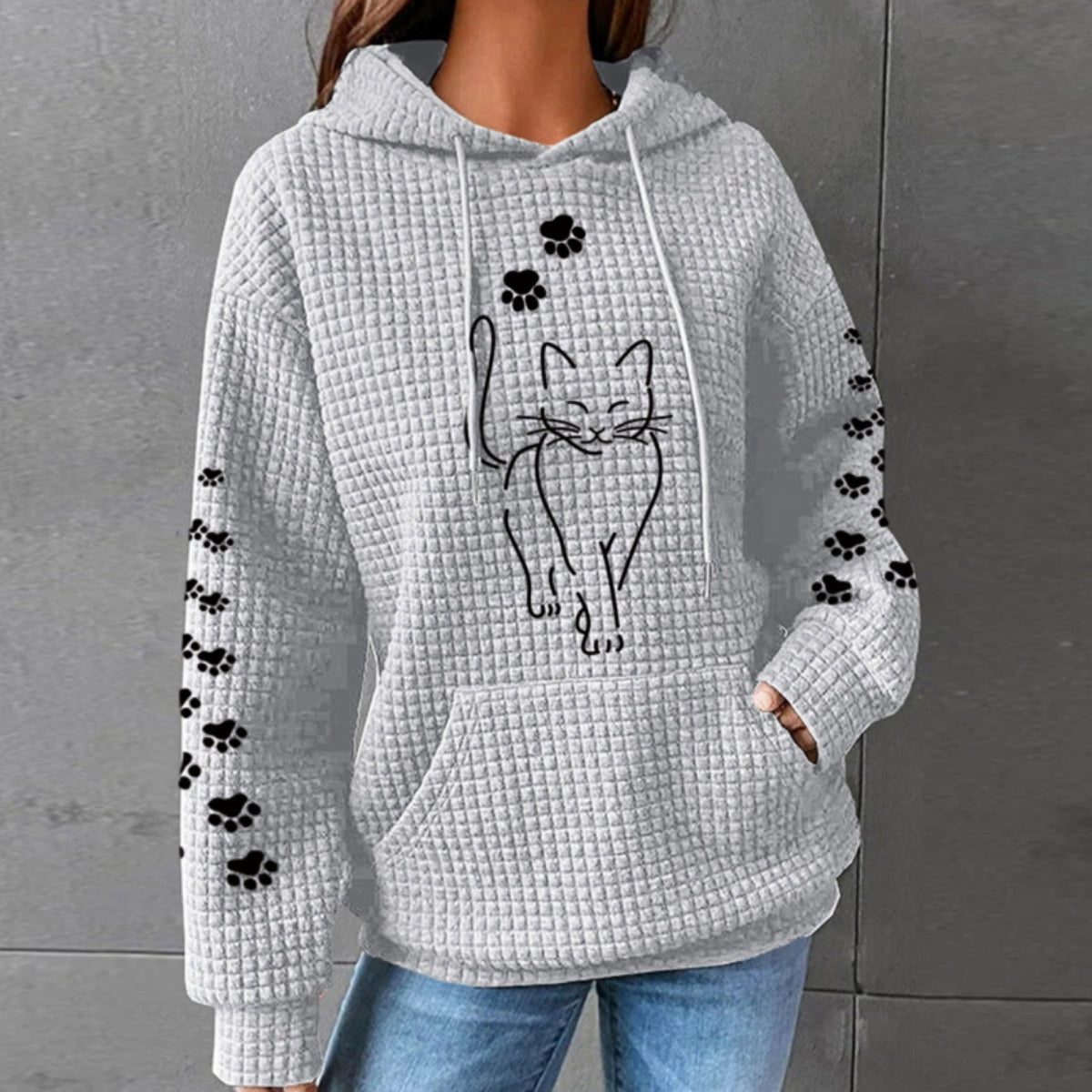 Helivra | Playful Graphic Fleece Hoodie