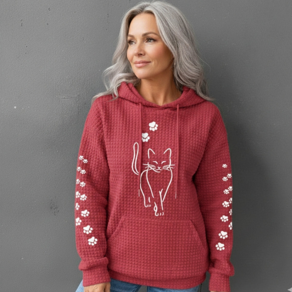 Helivra | Playful Graphic Fleece Hoodie