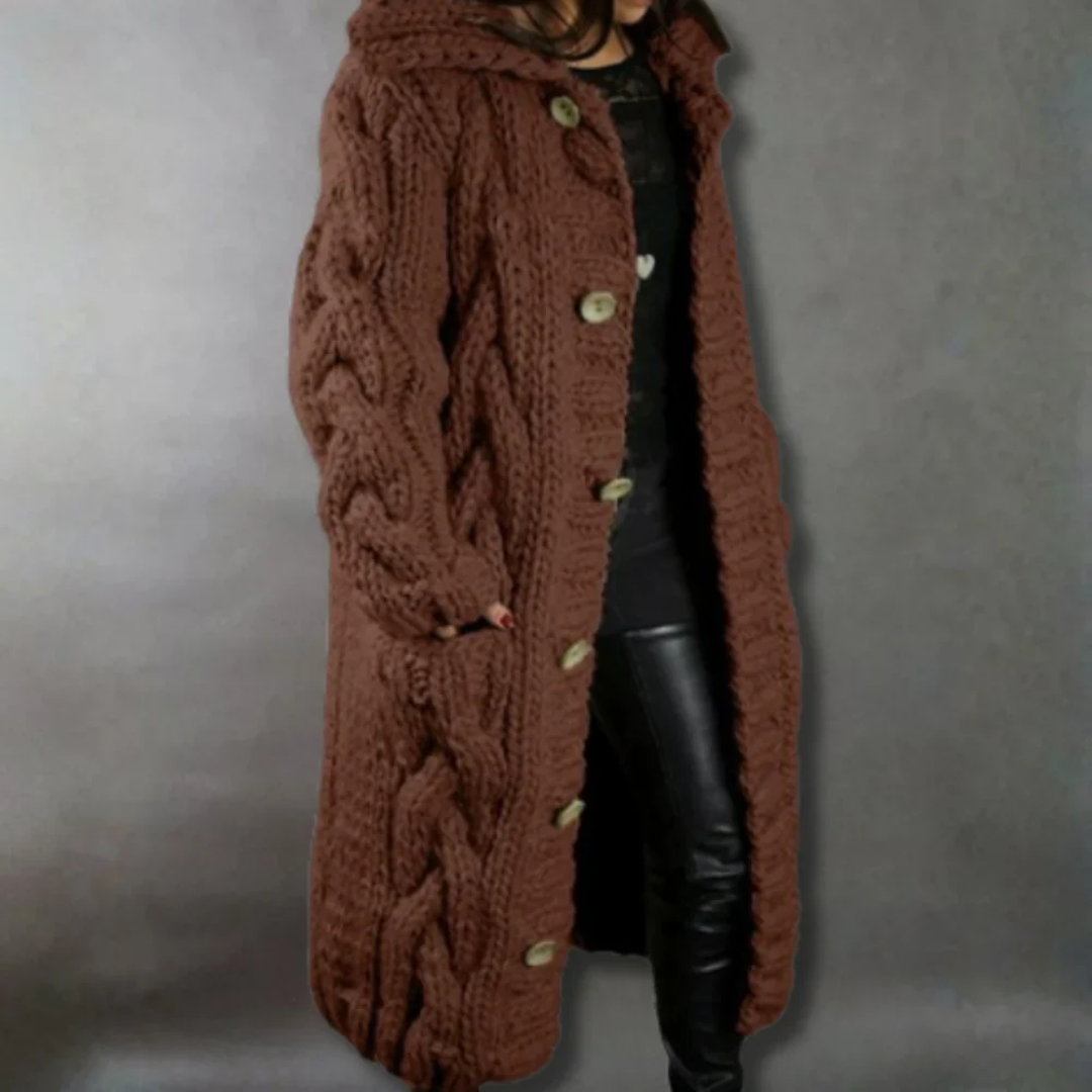 Karina | Elegant Cosy Coat With Tummy Coverage