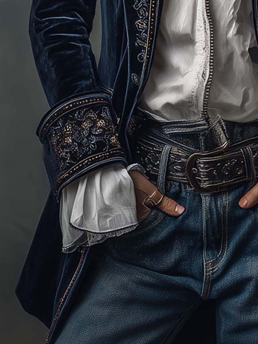 Mary | Vintage Velvet Embroidered Jacket