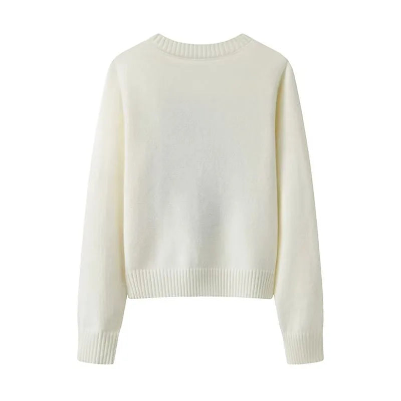 Adeline | Embroidered Knit Sweater