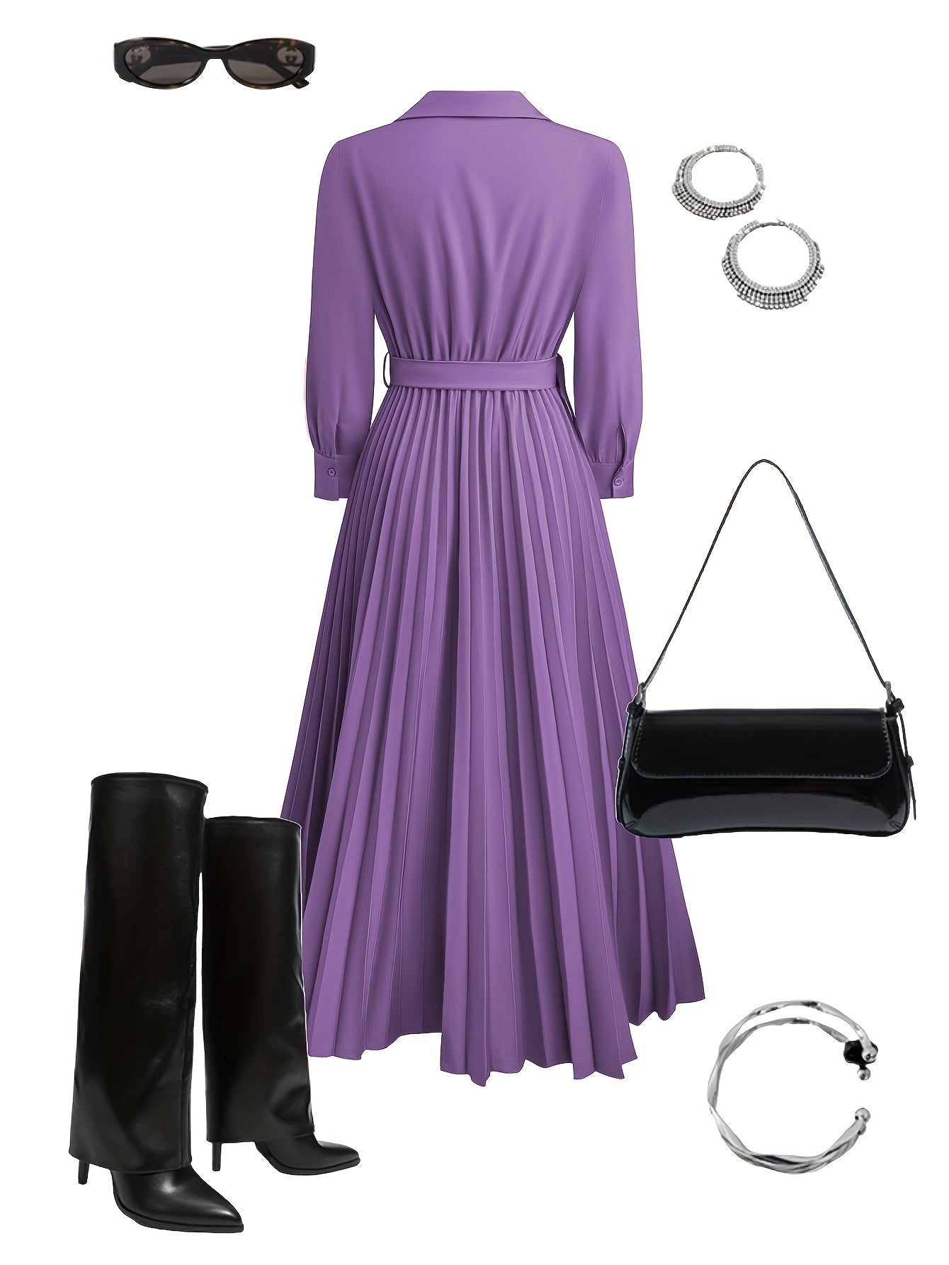 Margot Lane | Everyday Elegance Pleated Dress