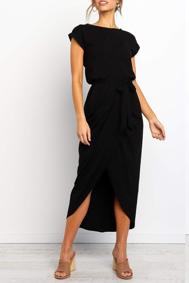 Maelis | Casual Tie-Waist Midi Dress