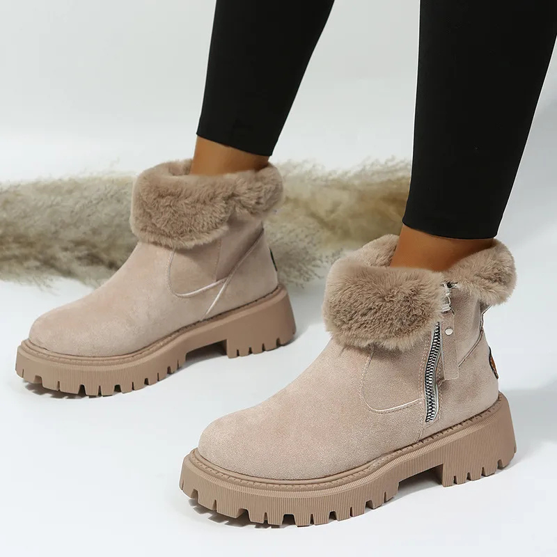 Luisaa | Winter Boots with Side Zipper
