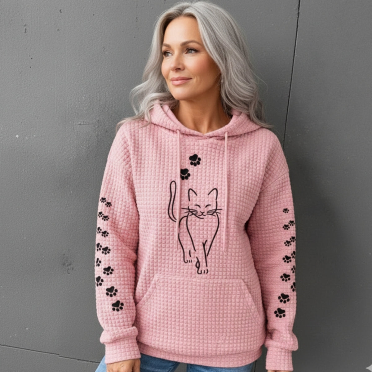 Helivra | Playful Graphic Fleece Hoodie