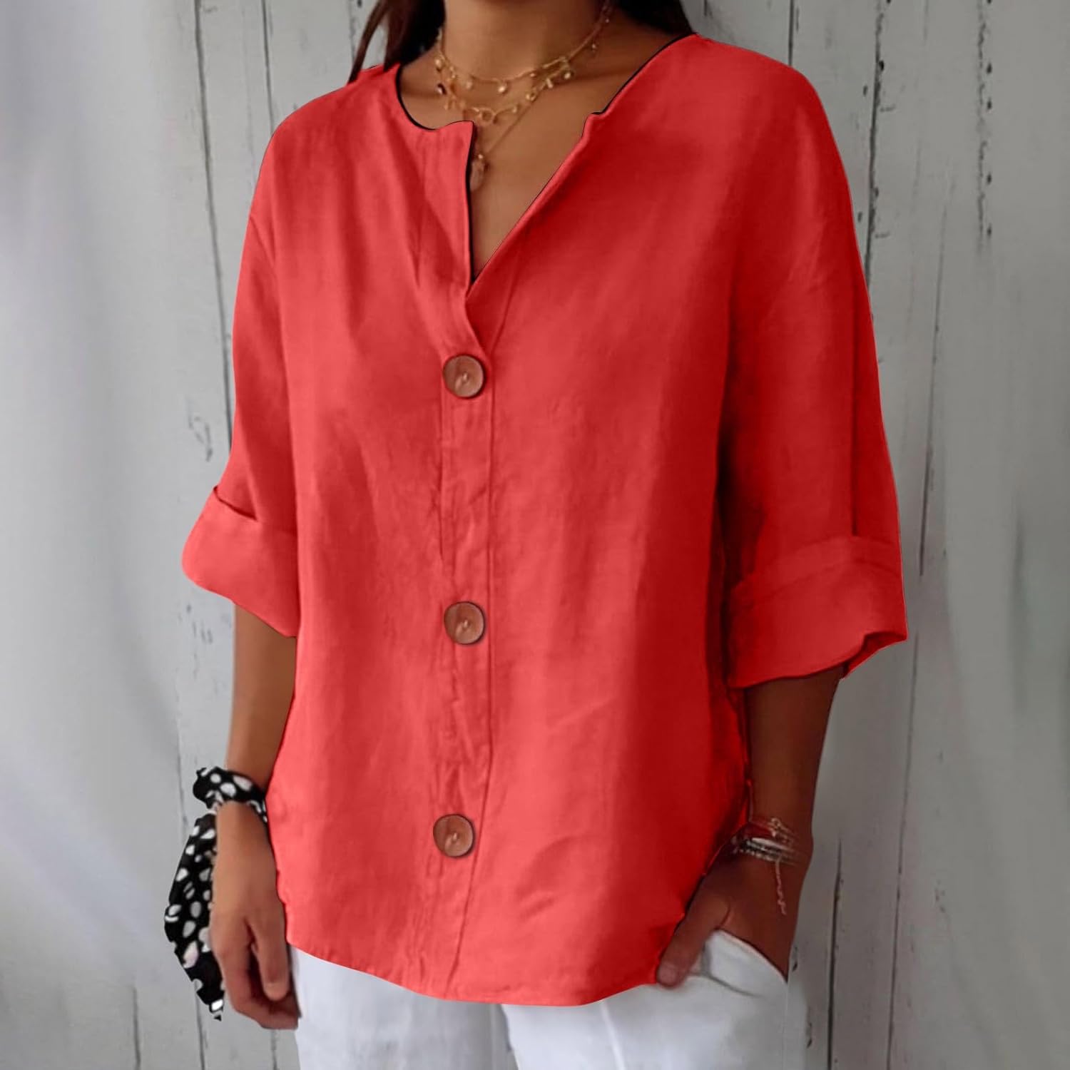 Clara | Casual Textured Blouse