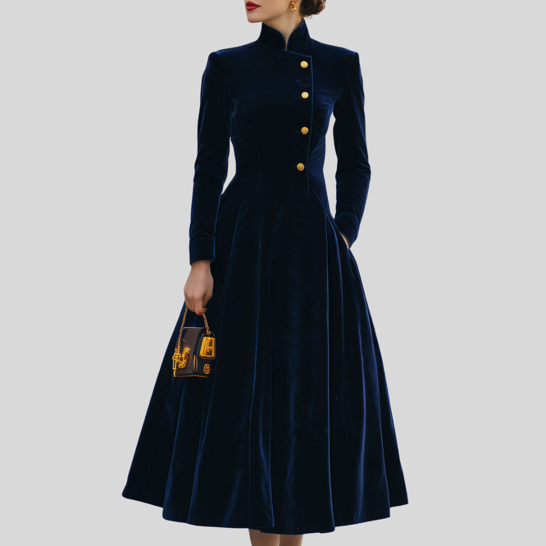 Natalia | A-Line Dress with Gold