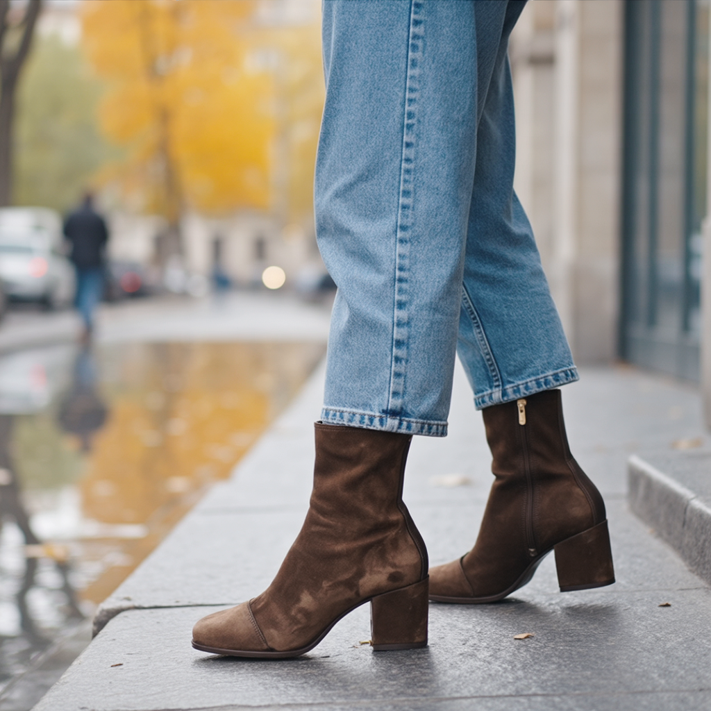 Victoria | Square Toe Heeled Boots