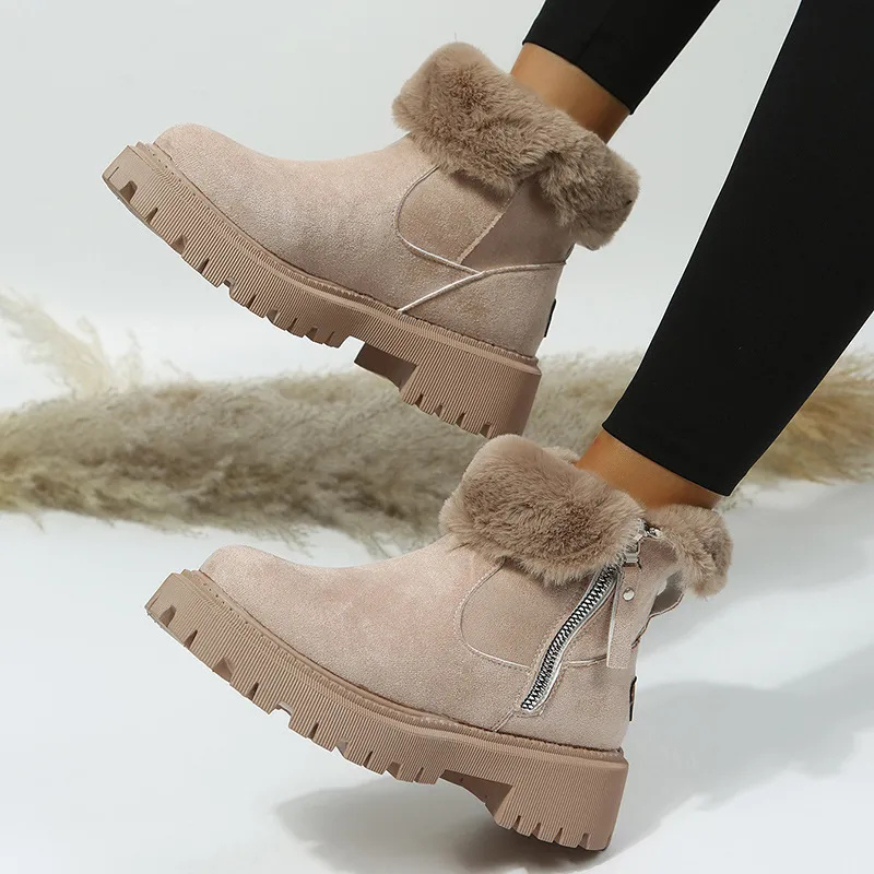 Luisaa | Winter Boots with Side Zipper