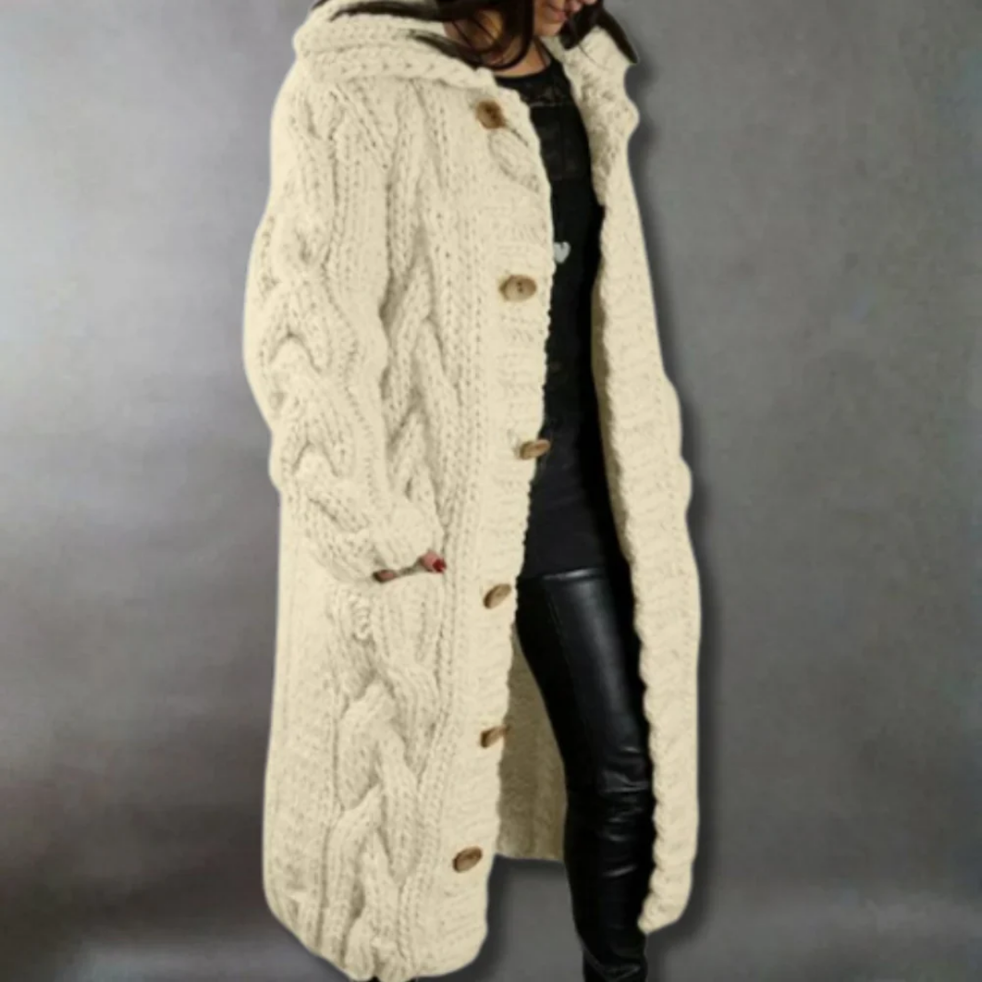 Karina | Elegant Cosy Coat With Tummy Coverage