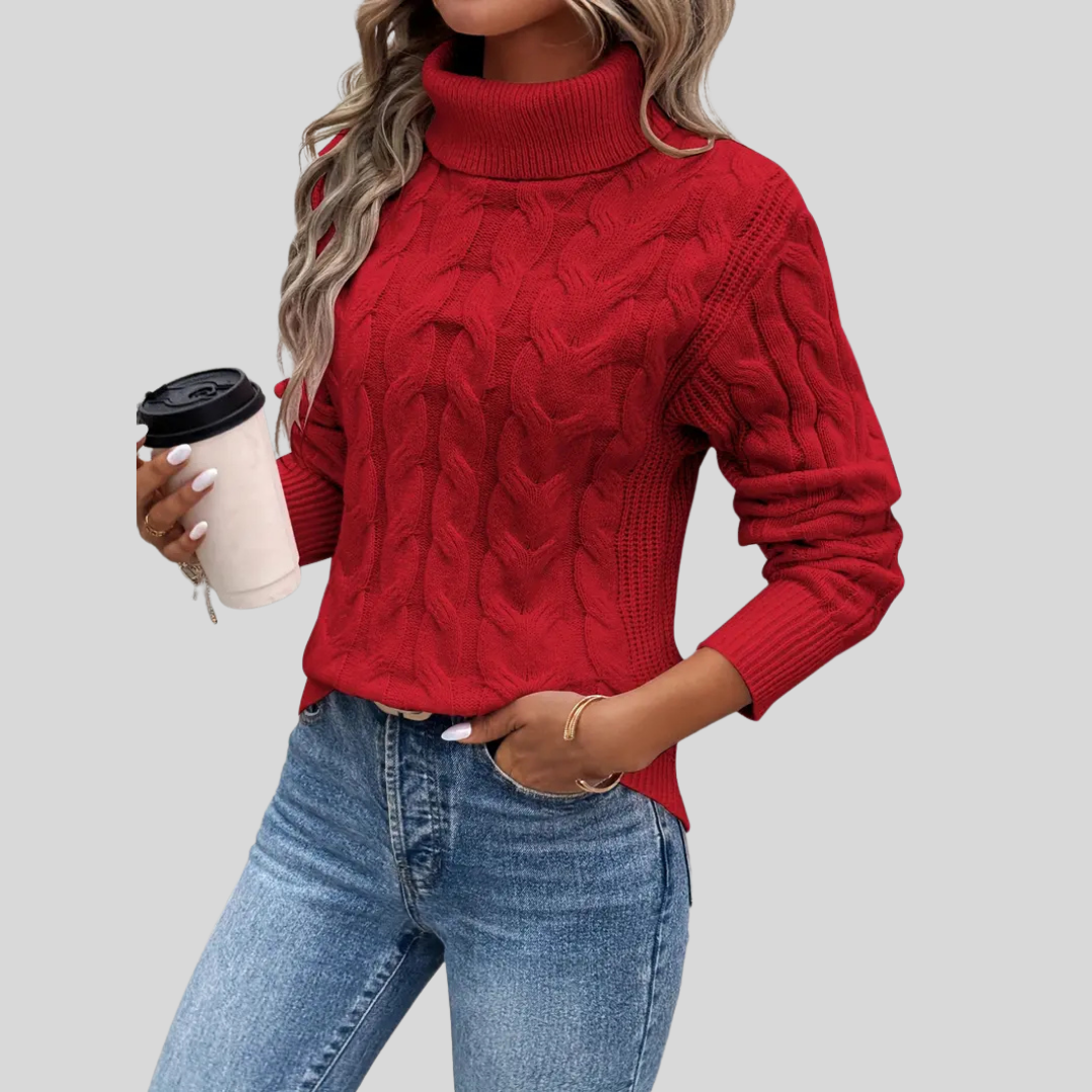 Cristina | Handcrafted Turtleneck Sweater